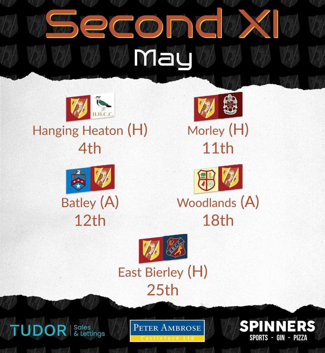Your Methley CC fixtures for the month of May!

#MethleyCC