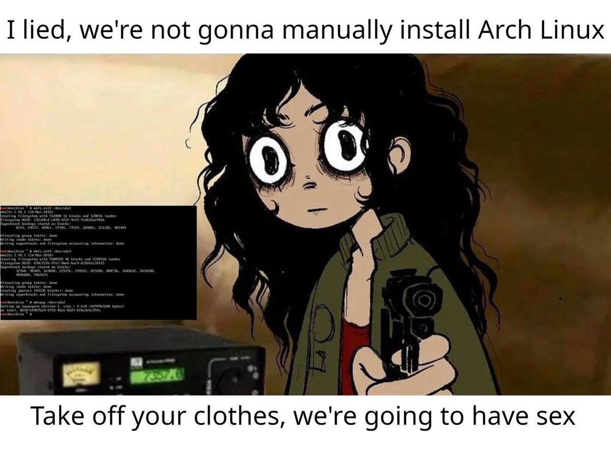 Freyxfi's tweet image. No, Arch :) I mean, you can watch this video youtube.com/watch?v=CApdsh… but after we done cleaning.