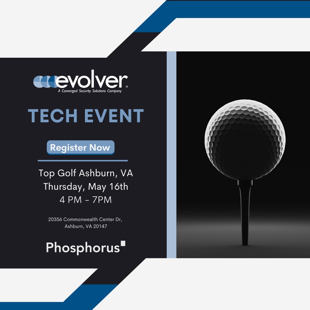 Join Evolver at TopGolf to network, hone your swing, and elevate your cybersecurity game. Hosted by our commercial technology team,  discover how to take control of IOT devices and seamlessly integrate the Phosphorus xIOT Security Management Platform with expert guidance.