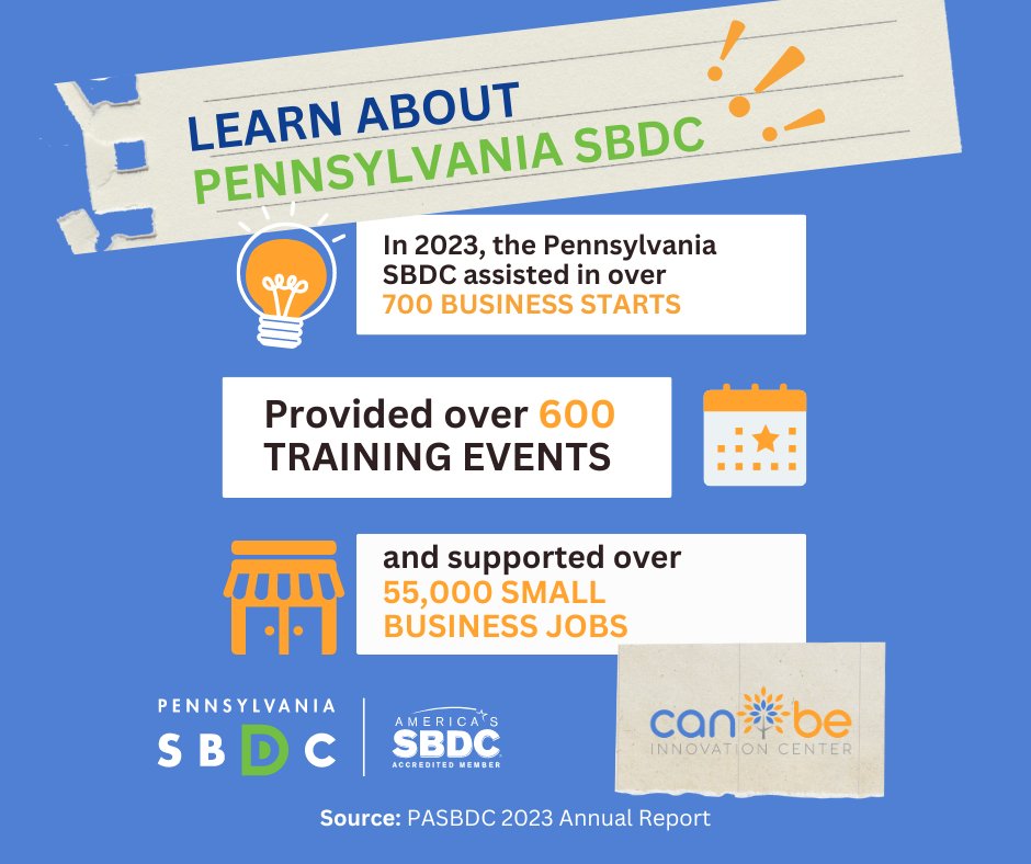 During #PASmallBiz24, learn about your local Small Business Development Center (SBDC) - the Wilkes Barre SBDC. 💚

Discover how they can help you prosper with their No-Cost, Confidential Consulting Services ➡️: pasbdc.org/wilkes/

#SmallBusinessWeek #PASBDC #WilkesSBDC