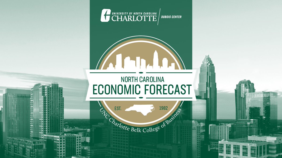 Thu., May 16, noon-1 p.m. – Join us in-person for North Carolina’s leading source of economic information hosted by @CLTDuboisCenter or on Zoom. Come early for networking and complimentary lunch. ⬇️ belkcollege.info/EconForecast