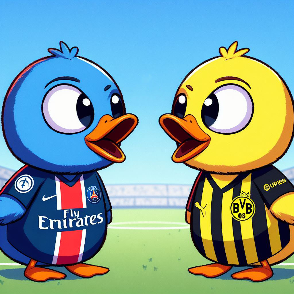 Don't underestimate the ducks... 🦆 We play soccer too ! ⚽️ So, who are you rooting for tonight ? 👀 #BDUCK #BDUCKFAM #BDUCKSOCCER #ChampionsLeague #PSGBVB #PSG #BVB #winamax #betclic #unibet #zebet #bwin #Vbet #Netbet