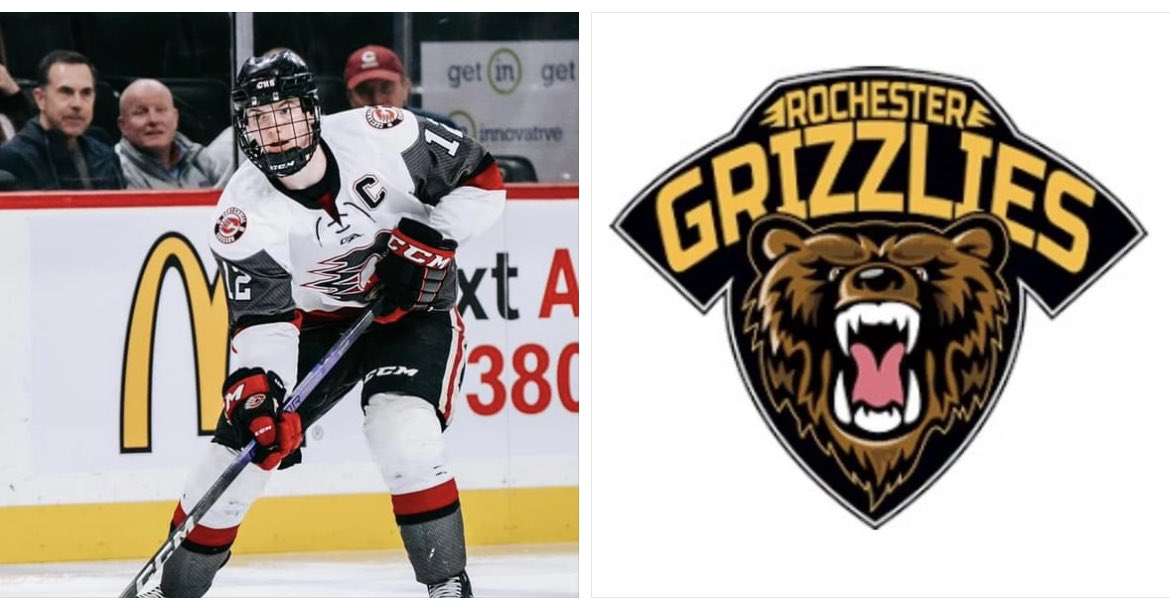 Congrats Austin Petersen on signing your tender with the Rochester Grizzlies! 
We are so excited for you!!!
🔥🐾🏒

#rollcougs
