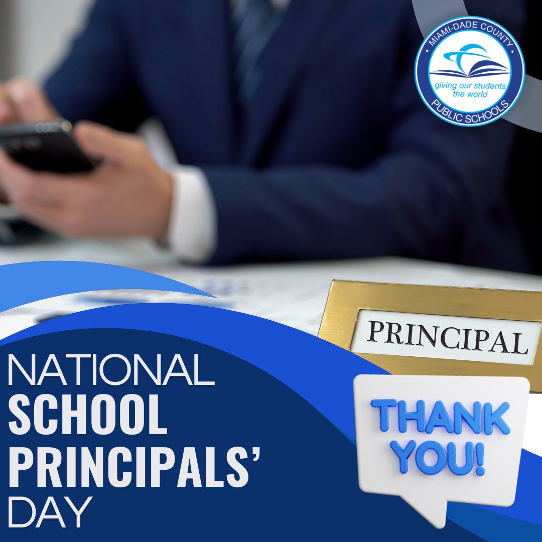 Happy National School Principal Day to all the incredible leaders shaping the future in our schools! Thank you for your dedication, passion, and tireless commitment to our students, staff and community. Your impact is truly immeasurable! #YourBestChoiceMDCPS