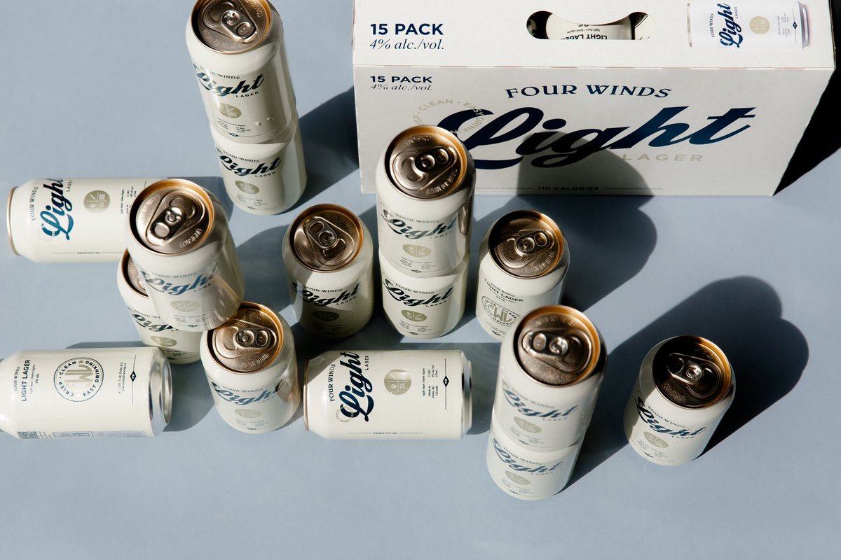 Introducing the ultimate refreshment in a convenient NEW 15 pack! Keep it light, keep it simple, keep it Four Winds Light Lager. Available now in our taproom, online, and in select stores across B.C. #fourwindsbrewing #Fourwindslight #Lager #15pack