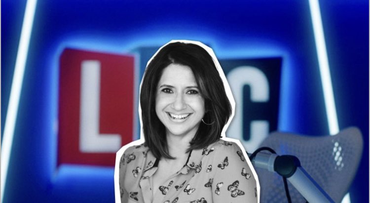 In announcing the name of her replacement (Vanessa Feltz) @LBC have pretty much confirmed that @SangitaMyska was silenced for questioning the conduct of Israel’s war. 

This is insane. #GazaWashing at its worst. Our mainstream media is fast becoming a farce. Boycott @LBC