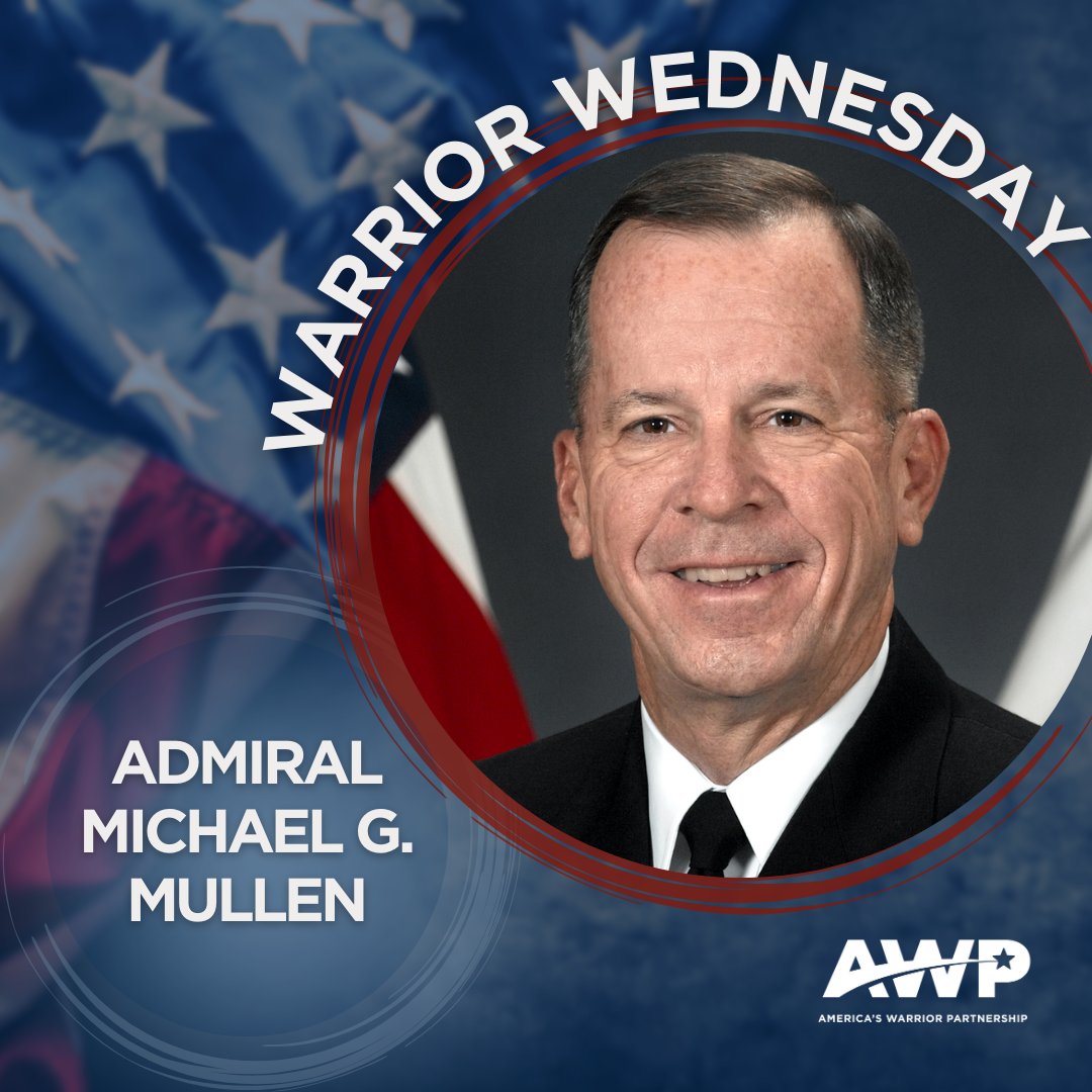 🌟 This #WarriorWednesday, we salute retired Navy Admiral Michael G. Mullen. 🇺🇸