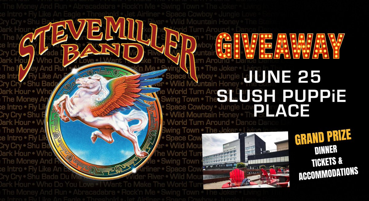 We're giving away an unforgettable Steve Miller Band experience to one lucky winner! 🎶 Imagine jamming to your favourite hits like 'The Joker' and 'Rock'n Me' live - this could be your summer highlight! 🤩 𝗛𝗢𝗪 𝗧𝗢 𝗘𝗡𝗧𝗘𝗥: rb.gy/73zmqt 🤞