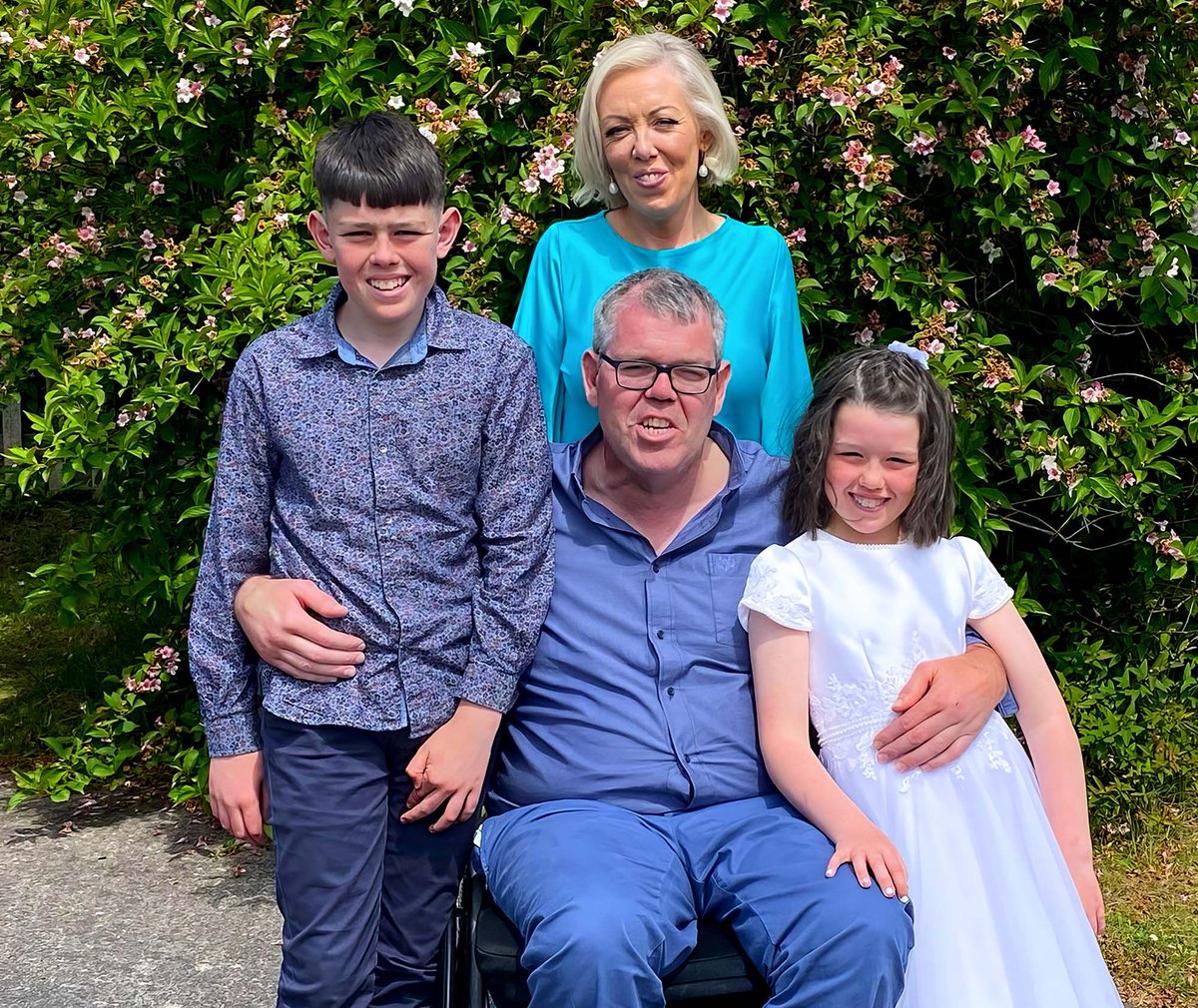 It was an inspiring ‘magical’ sight when friends of Paul Murphy, who is suffering from a devastating rare condition, arrived into Killarney after completing a week-long 350-kilometre cross-country wheelchair push to raise funds for their friend’s medical costs