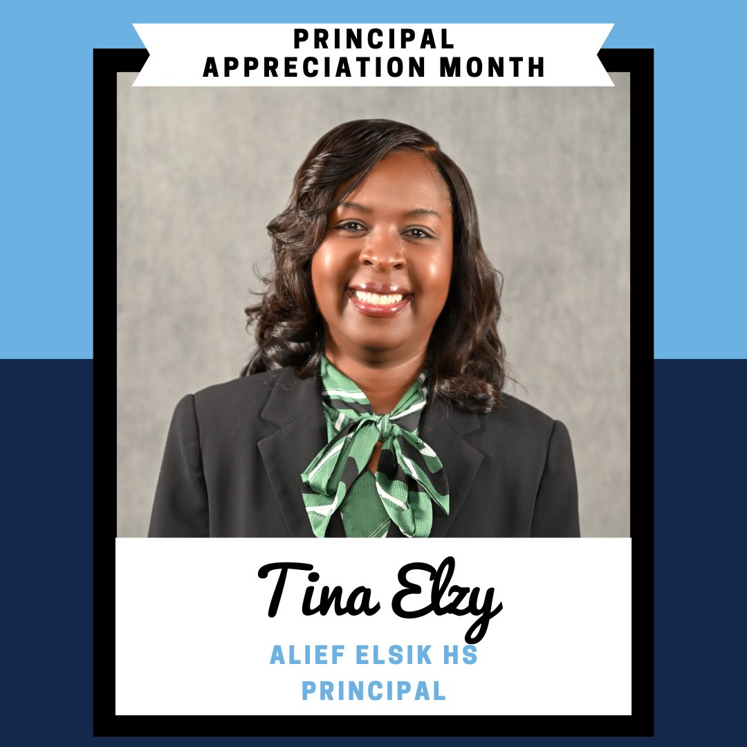 To our leader, who truly embodies our core values of excellence, honor, and spirit - happy Principal Appreciation Day! @telzy411 #WeAreAlief #PrincipalAppreciationDay #ThankYouPrincipal