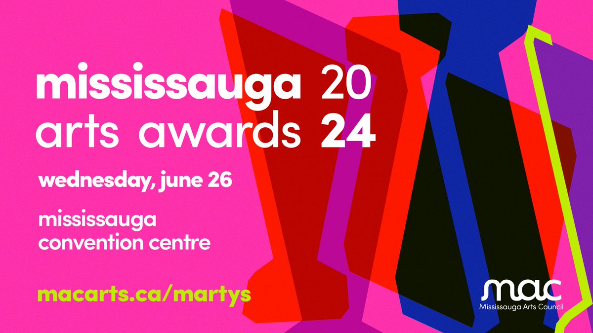 Celebrate the brightest stars of Mississauga's arts scene at the 2024 MARTY Awards! 🌟 Join us on Wed, June 26 at the Mississauga Convention Centre to recognize our city's creative excellence! Don't miss this unforgettable night. 🏆 🎟️ Get your tickets: ow.ly/4HsO50RtxjY