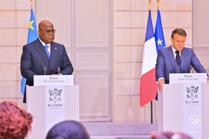 Le Chef de l’État estime que « de cette paix dépendront beaucoup d’autres choses maintenant, notamment le développement par les opérateurs économiques français dans tout ce qu’il y a comme opportunité à saisir en #RDC ». | @LePotentiel_rdc