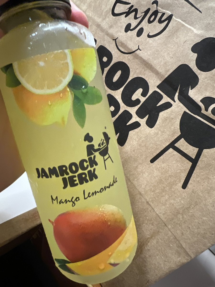 @jamrockjerkny #yerrrr #lunch #jerkchicken #jerkPork #mangolemonade