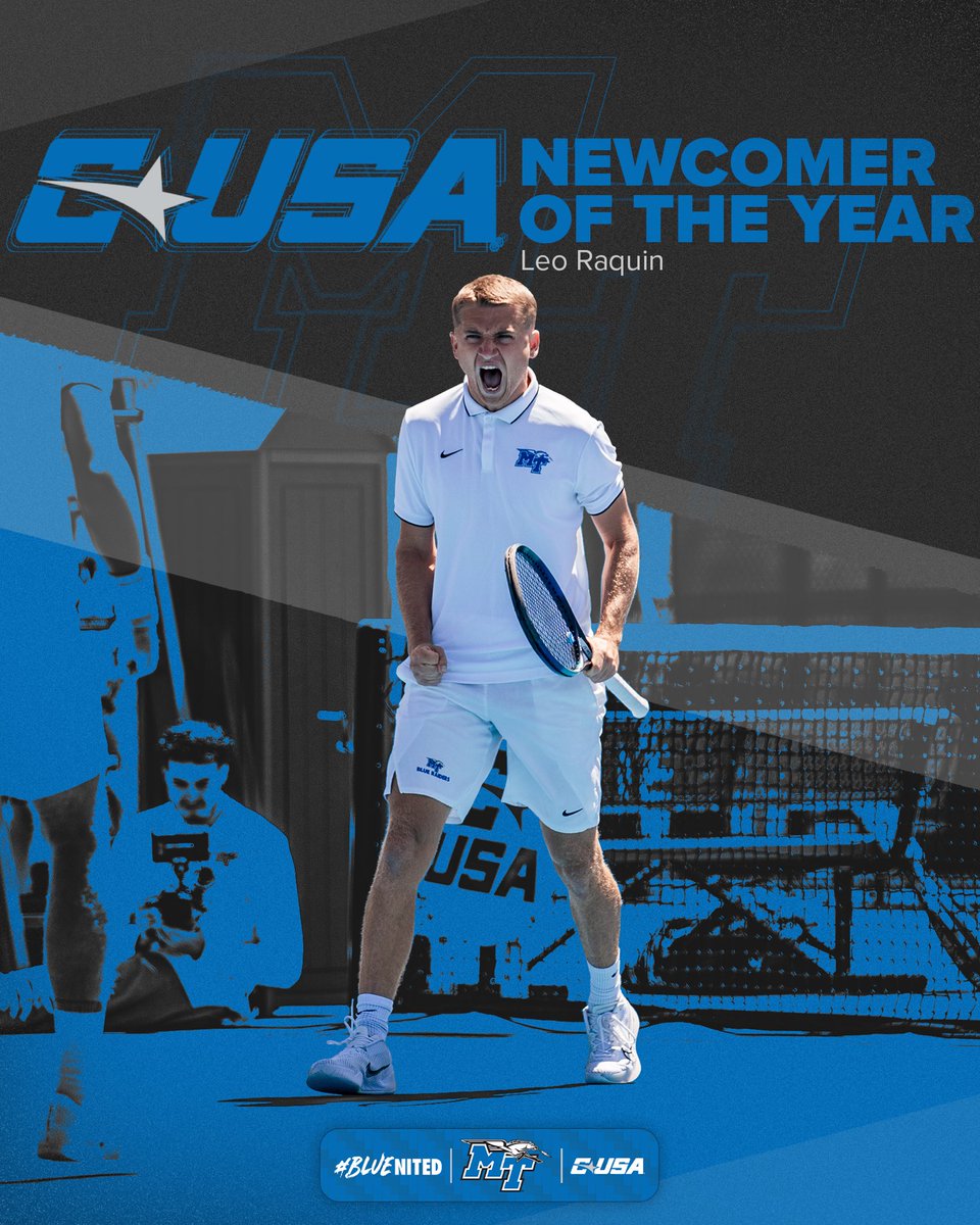 Leo Raquin is your 2024 @ConferenceUSA Player and Newcomer of the Year! 💪

#BLUEnited