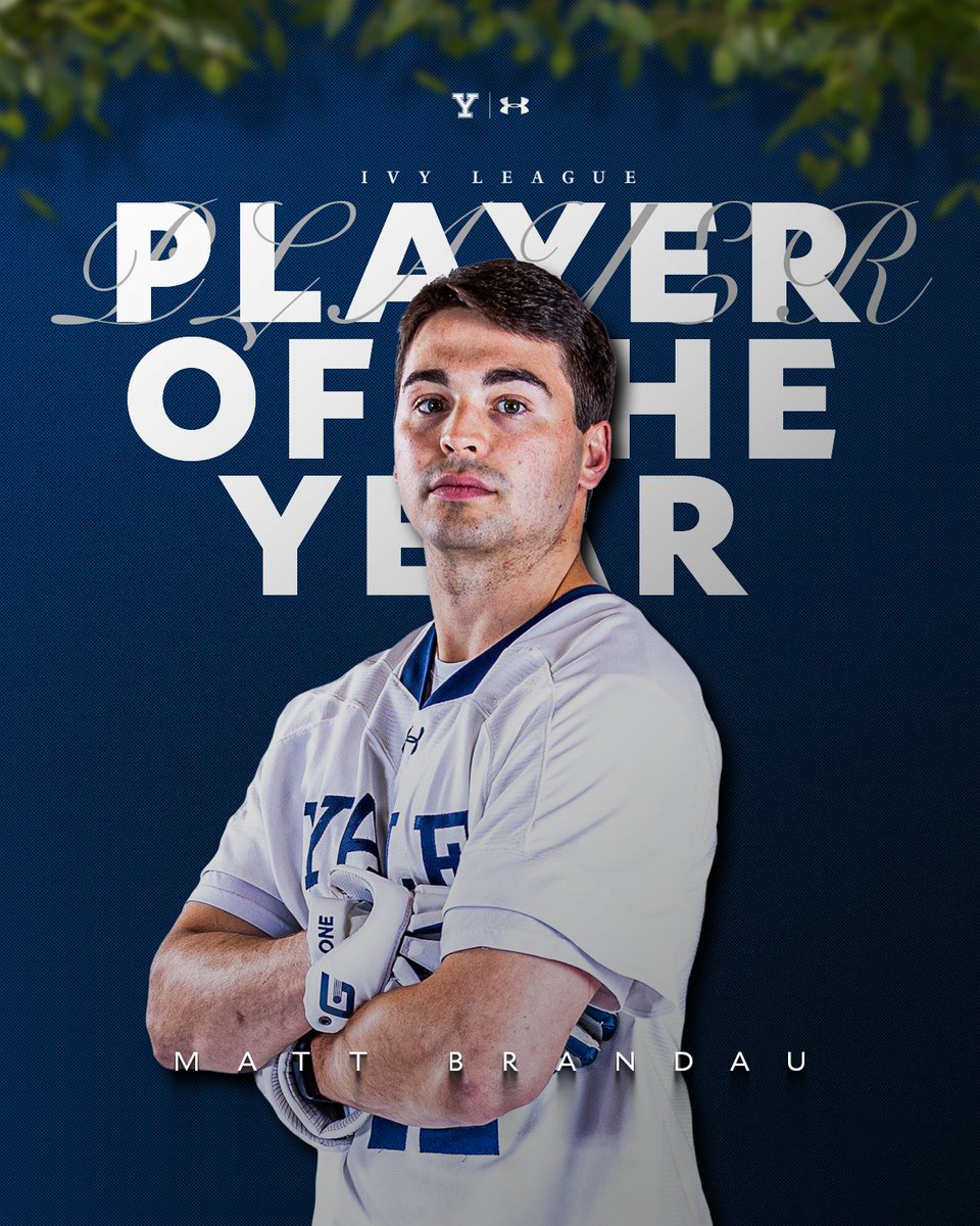 Congratulations to Matt Brandau, the fifth Bulldog to be named the Ivy League Player of the Year! #ThisIsYale