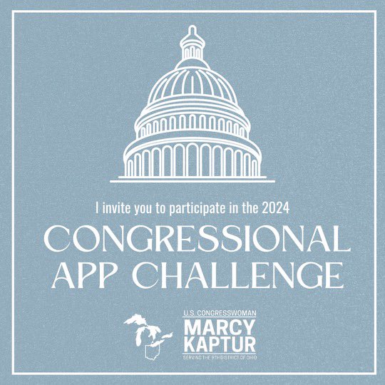 STEM education opportunities are essential for our youth to develop skills that will prepare them for an ever changing workforce. I support computer sciences, STEM, and coding curriculum, which is why I encourage you to enroll in the 2024 Congressional App Challenge! #Congress4CS