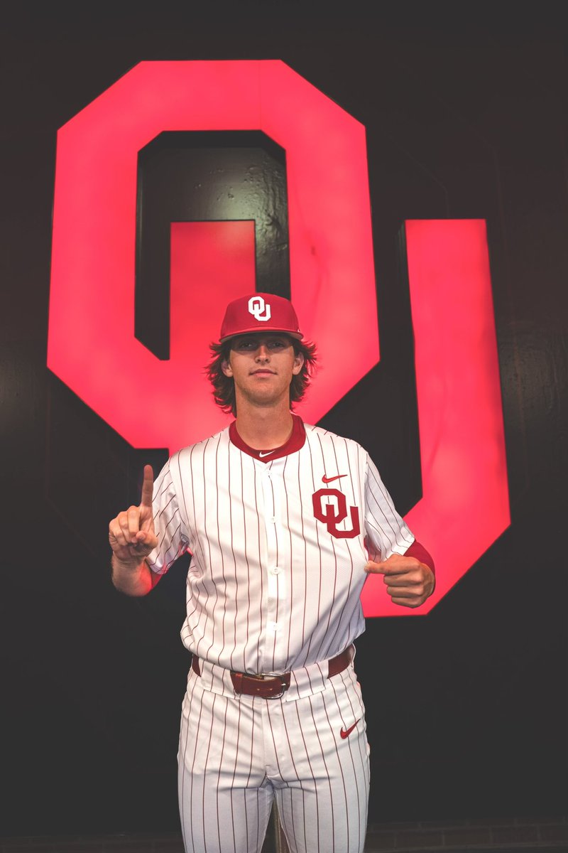 I couldn’t be more grateful for this opportunity. I’m announcing my commitment to Oklahoma University to pursue my academics and baseball career. I’d like to give a special thanks to God, my mom, dad, brother, and the rest of my family for supporting me. Thank you to all my…
