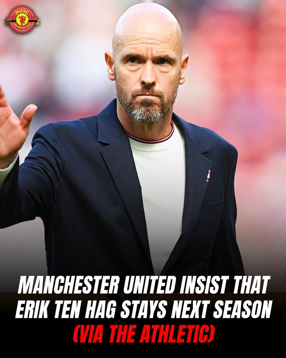 Manchester United reportedly insist that Erik ten Hag will STAY next season. #ManchesterUnited #MUFC #tenhag #eriktenhag