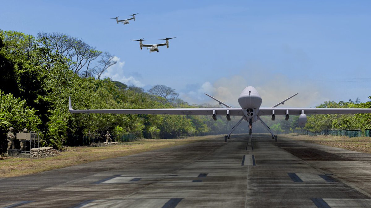 In the Indo-Pacific, the Marine Corps and its joint force partners need as many places to take off and land as possible.

#MQ9B’s high versatility, automated takeoff and landing capability, and other features mean the aircraft can exploit the full range of runways around the…