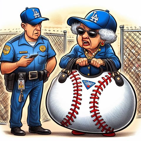 Win the baseball purse that got Elayne arrested @Dodgers stadium. 100% of your bid will save animals' lives @ #tailsofjoy. Comes autographed & with a great story & full of goodies. If u love EB & animals bid! If u hate EB win the purse & poop in it! @MLB
ebay.com/itm/1763567251…