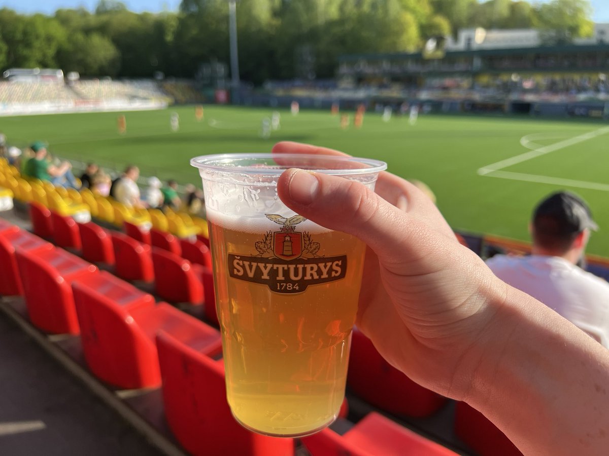 First time visit to Lithuania, a pretty little place when the sun comes out…🇱🇹 FK Žalgiris Vilnius v FK Banga Gargždai (2-2) #groundhopping