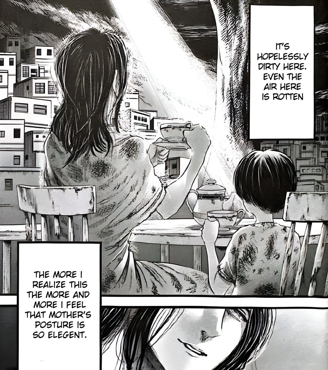 levi thinking that his mother is so different compared to the underground usual dirt and atmosphere 🥺 

#LeviBadBoy