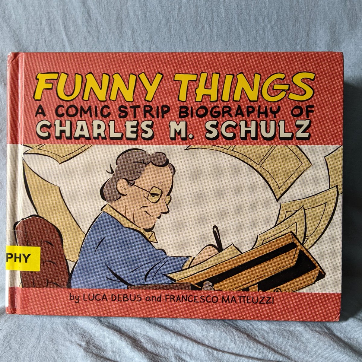 This caught my eye at the library and I had to pick it up. I didn't know much about Charles Schulz, but I suspected I'd love it - and I did! Bravo to Luca Debus & Francesco Matteuzzi for creating this funny, touching tribute, 'Funny Things.' (Thnx @topshelfcomix for being you!)