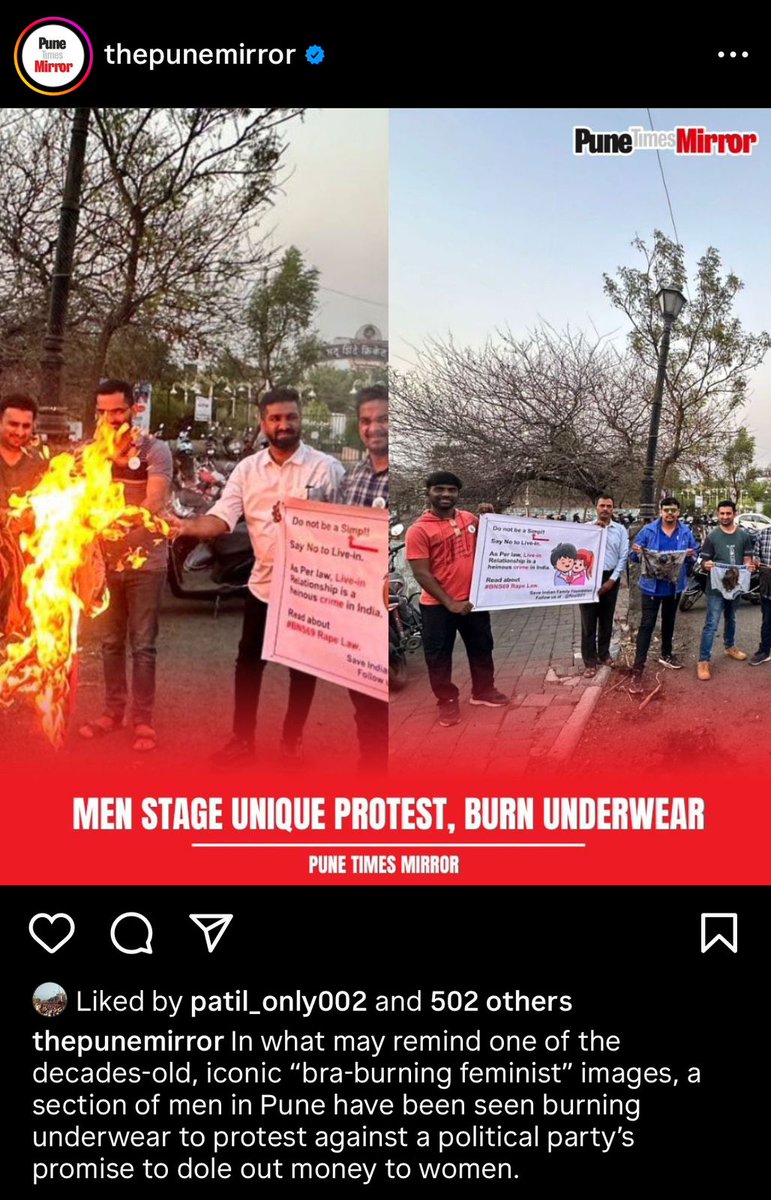 @realsiff SIFF Men Protest Against Gender-Specific Policies By Burning Underwear - #PUNE #BurnYourUnderwear #UnderwearBurning4NOTA Episode -11