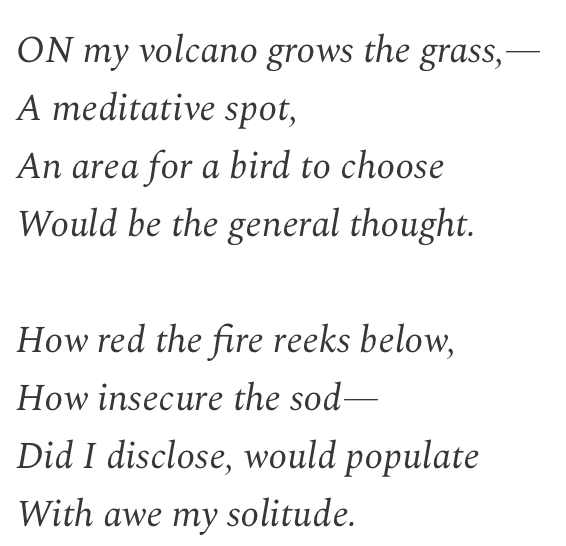 "In the spirit of the season, we’re sharing a few brief poems from the public domain that tackle some of the universal—and often tortuous—tensions that stem from being a woman living under patriarchy. Four poems, four poets, four centuries." <a href="/CitaPress/">Cita Press:</a> 
citapress.substack.com/p/on-my-volcan…
