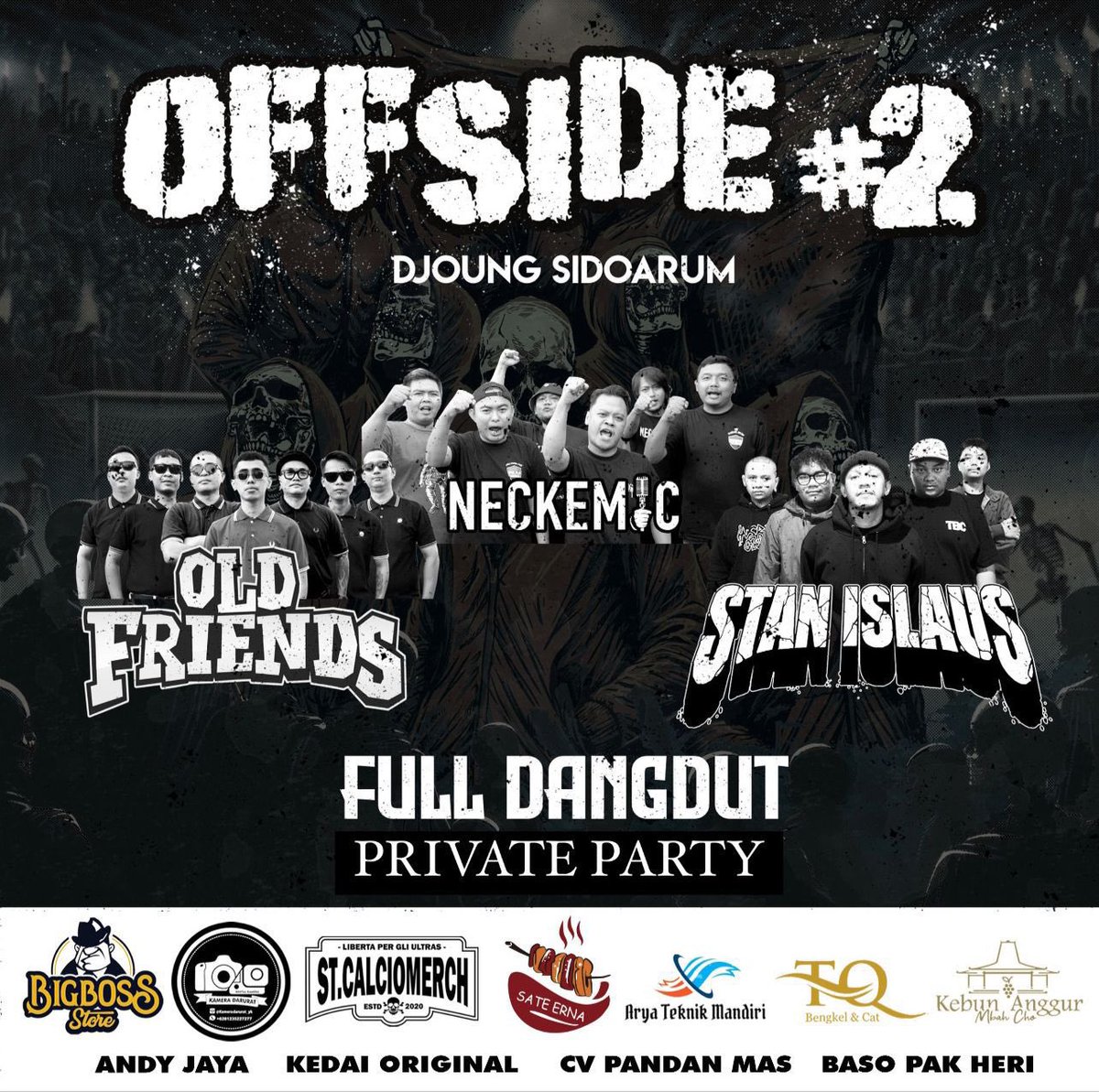 Bersiaplah! Djoung Sidoarum kembali bergelora sebagai ucapan syukur atas telah berlangsungnya musim yang luar biasa dalam mengawal kebanggaan kami PSS Sleman. Dengan bangga kami persembahkan OFFSIDE#2
@oldfriends_ska @neckemicBUOS @Stan_Islaus76