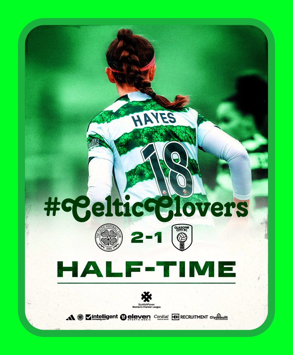A Caitlin Hayes double hands us the lead going into the break after a strong first half showing 👏

🟢2⃣-1⃣🟠
#CELCIT | #SWPL | #COYGIG🍀#CelticClovers fb group 🍀🍀
