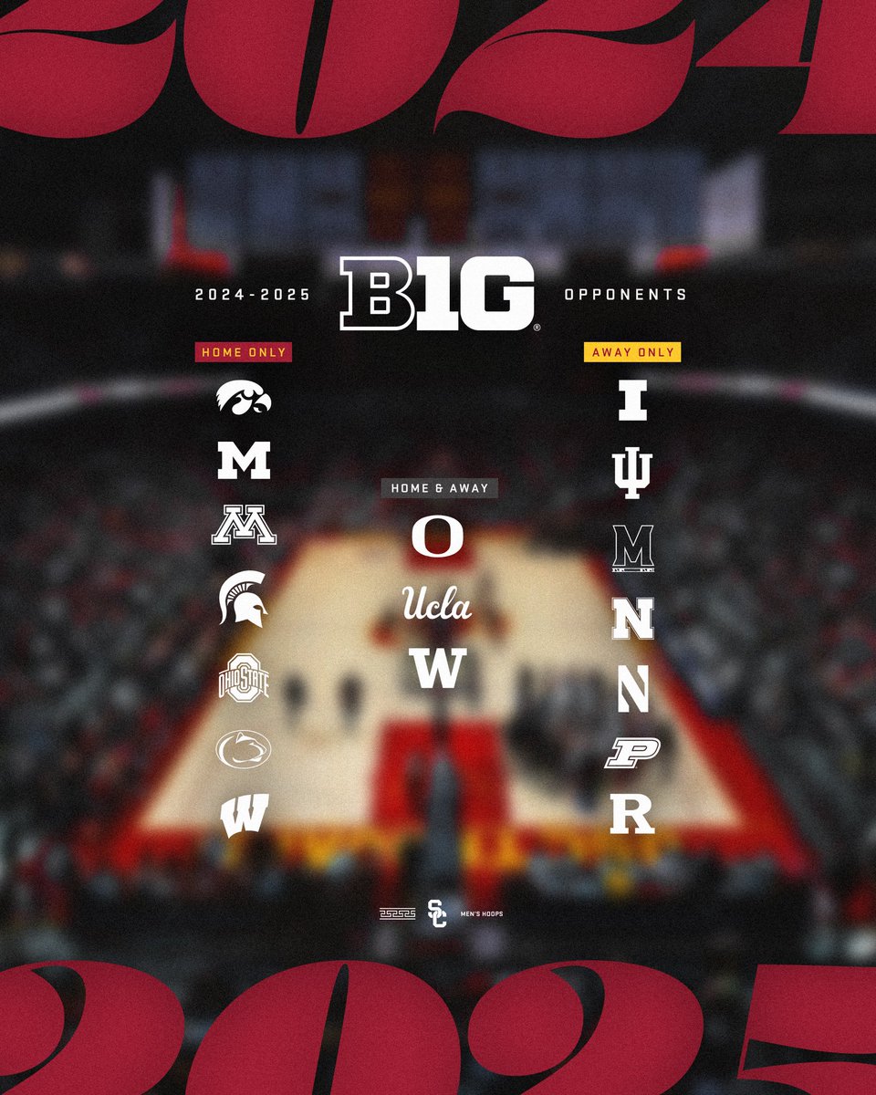 Our first slate of @bigten opponents dropped!