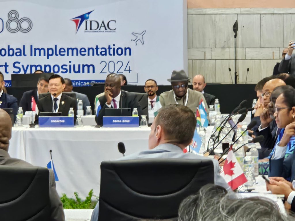 Aviation Minister @fkeyamo at the ICAO Symposium in Dominican Republic where issues Delving deep into Nigeria's aviation vision for the future were discussed. From capacity building to environmental sustainability, our strategies are set to propel us forward in aviation, tourism,…