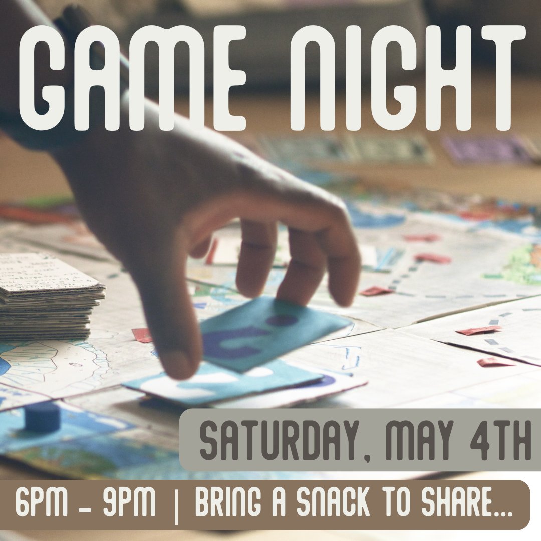 BridgeChurchUT's tweet image. Join us for Game Night ... Saturday, May 4th @ 6PM!
