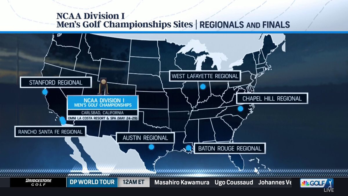 Watch the 2024 Men's #NCAAGolf Regional fields take shape and hear live reactions right NOW on Golf Channel and @peacock. 📺