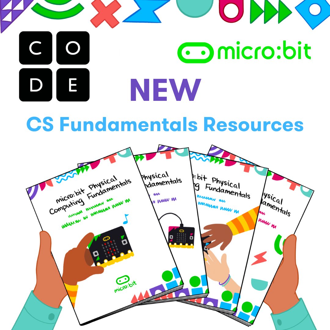 🤝We work closely with schools, educators & some of the world’s biggest tech companies like @ArmEducation & @MSMakeCode to help implement computing education💻. We've also partnered with @codeorg on these new resources for CS Fundamentals 👀Check it out code.org/maker/csf-micr…