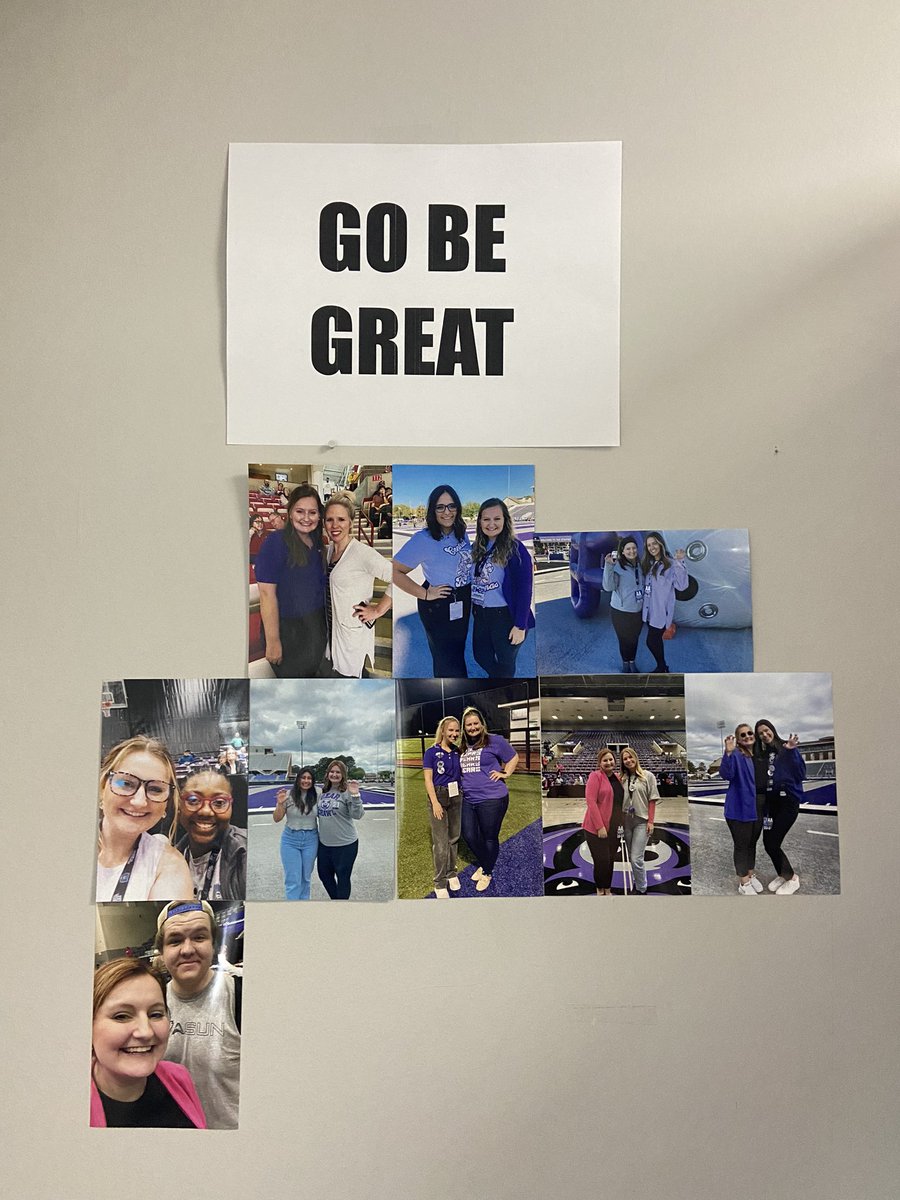 The “Go Be Great” Wall has some new additions!

So proud of these graduating seniors - they’ve had such an impacting on UCA Athletics Marketing. I’m eternally grateful. 

#BearClawsUp