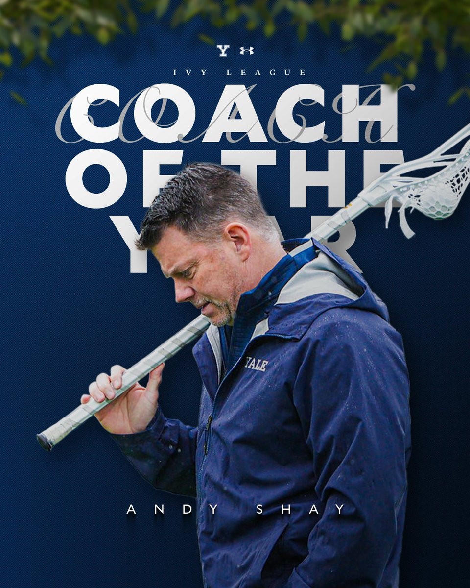For the third time in his outstanding tenure Andy Shay has been named the Ivy League Coach of the Year! #ThisIsYale