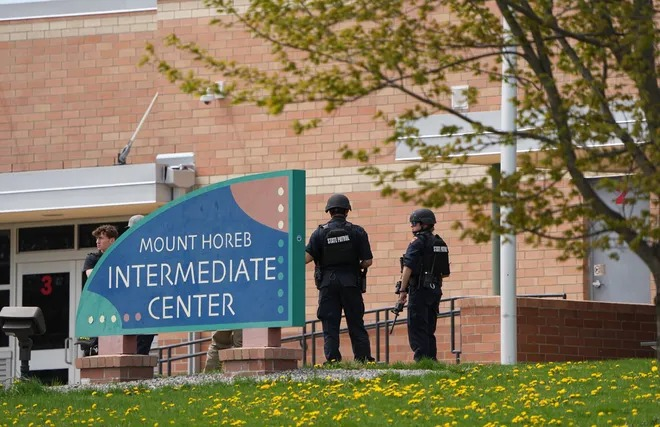 Thankfully, a gun was used to stop the active shooter at Mount Horeb Middle School, prior to the suspect being able to harm any students. 

It's being reported that there were no injuries in this incident - except for the shooter himself. 

No identity (or motive) of the shooter…