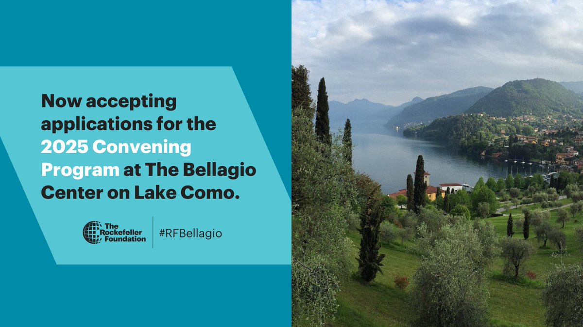 Make a real difference in the world. Host your convening at The Rockefeller Foundation's prestigious Bellagio Center and drive positive social change. #RFBellagio Apply now! rockfound.link/4aV0C2n