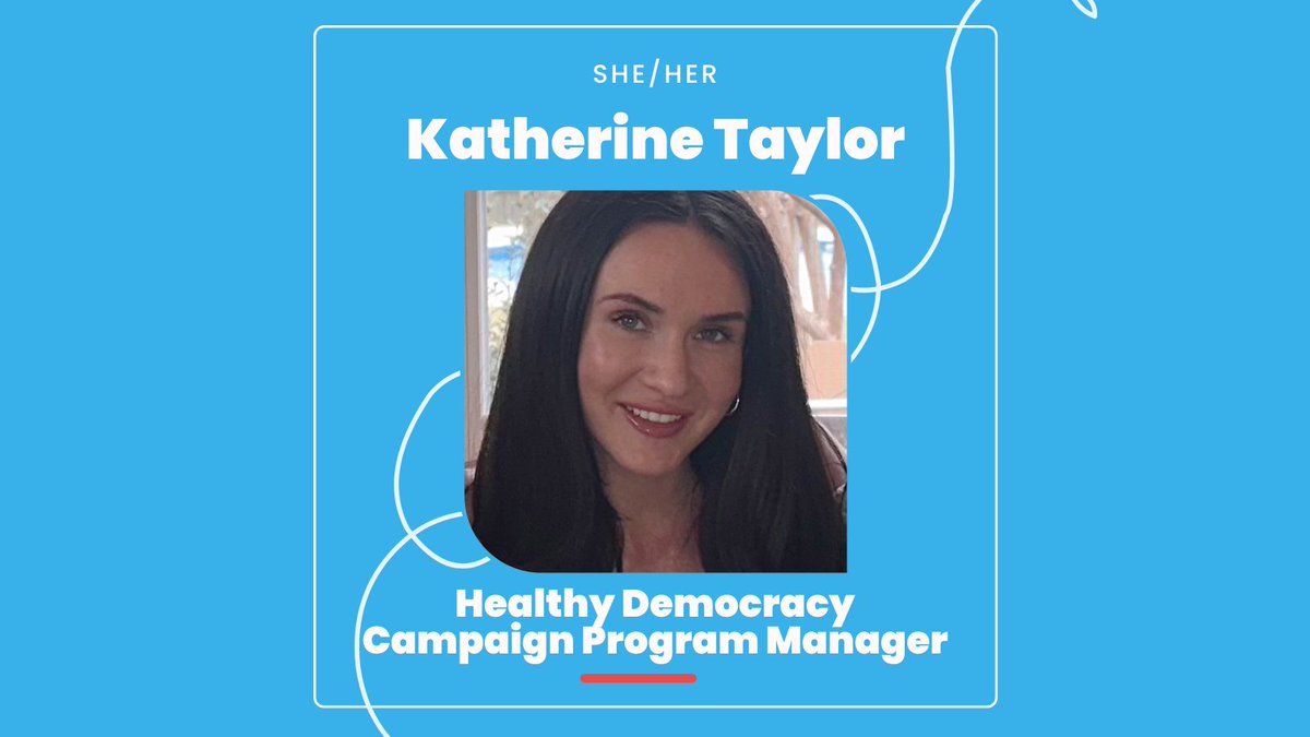 Katherine joined Vot-ER as Healthy Democracy Campaign Program Manager in March. A George Washington University alum, she excels in organizing for campaigns as well as self-starting organizations on university campuses. Katherine enjoys running, sci-fi, and her cat, Everest🐱.