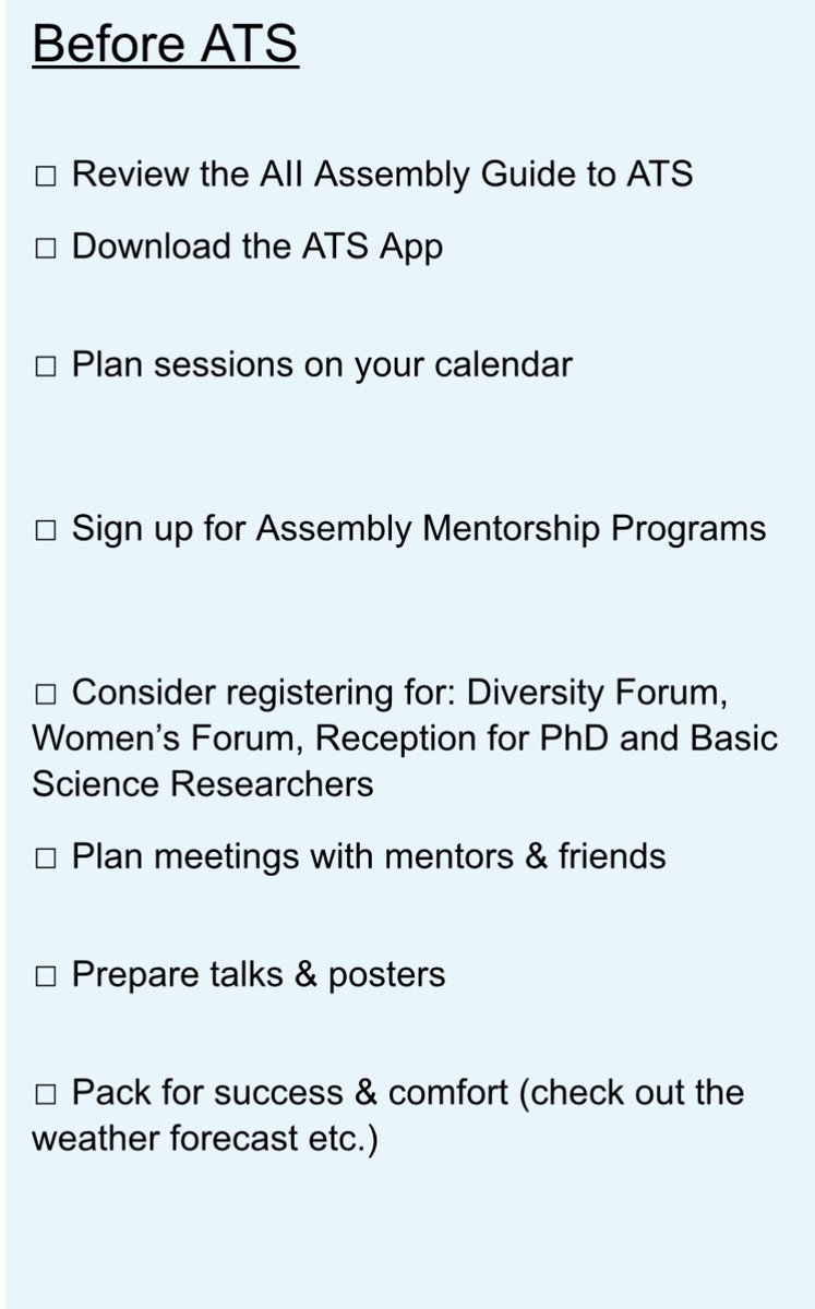 Getting ready for #ATS2024 in San Diego? 😎🌅 Here are some tips to make the most out of the conference! 💡More details and full road map ⬇️ conference.thoracic.org/program/resour…