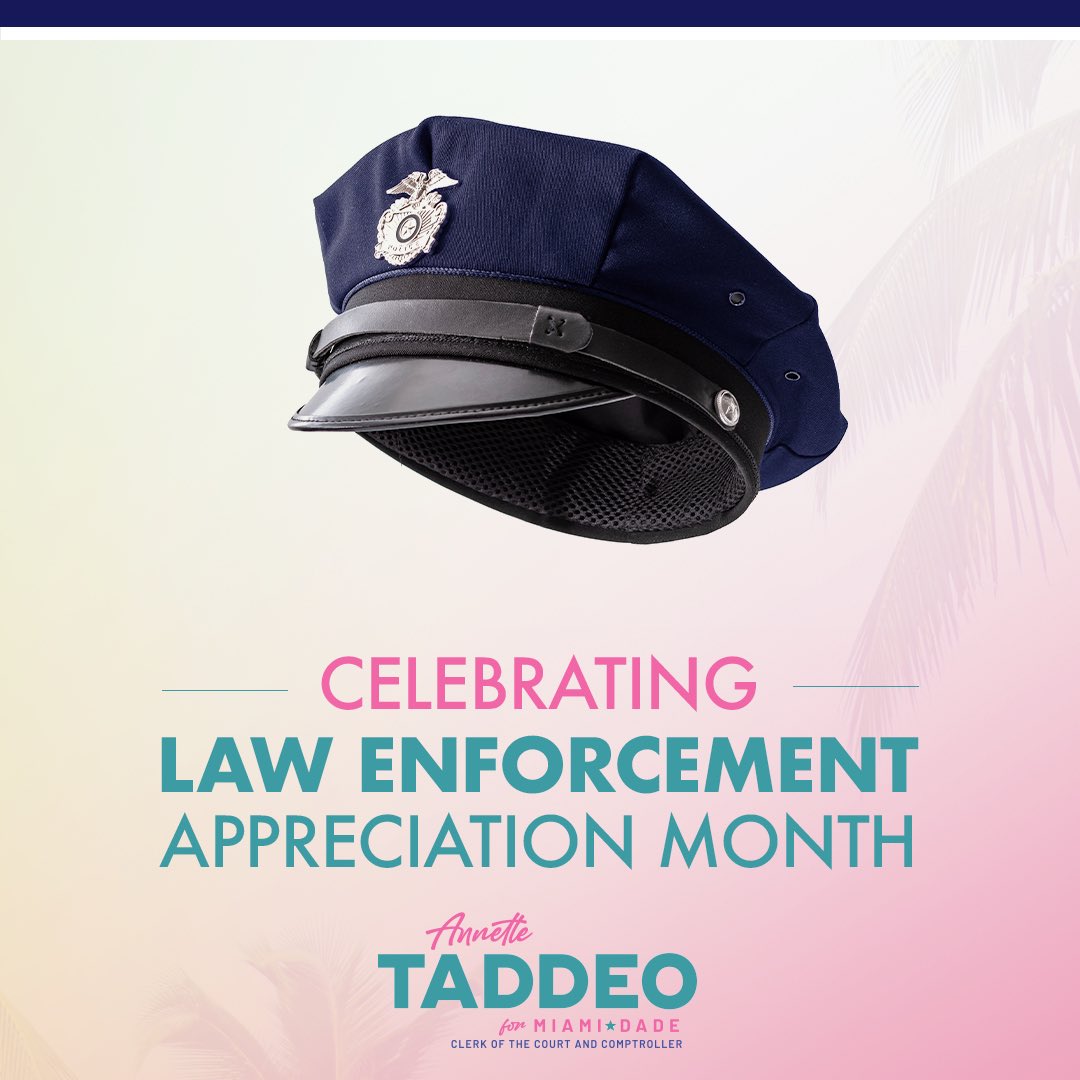 I’ve been a proud supporter of law enforcement throughout my career and I’m happy to honor them this May for Enforcement Appreciation Month. Our officers perform an invaluable public service in keeping our community safe, and I thank these brave men and women for their service.