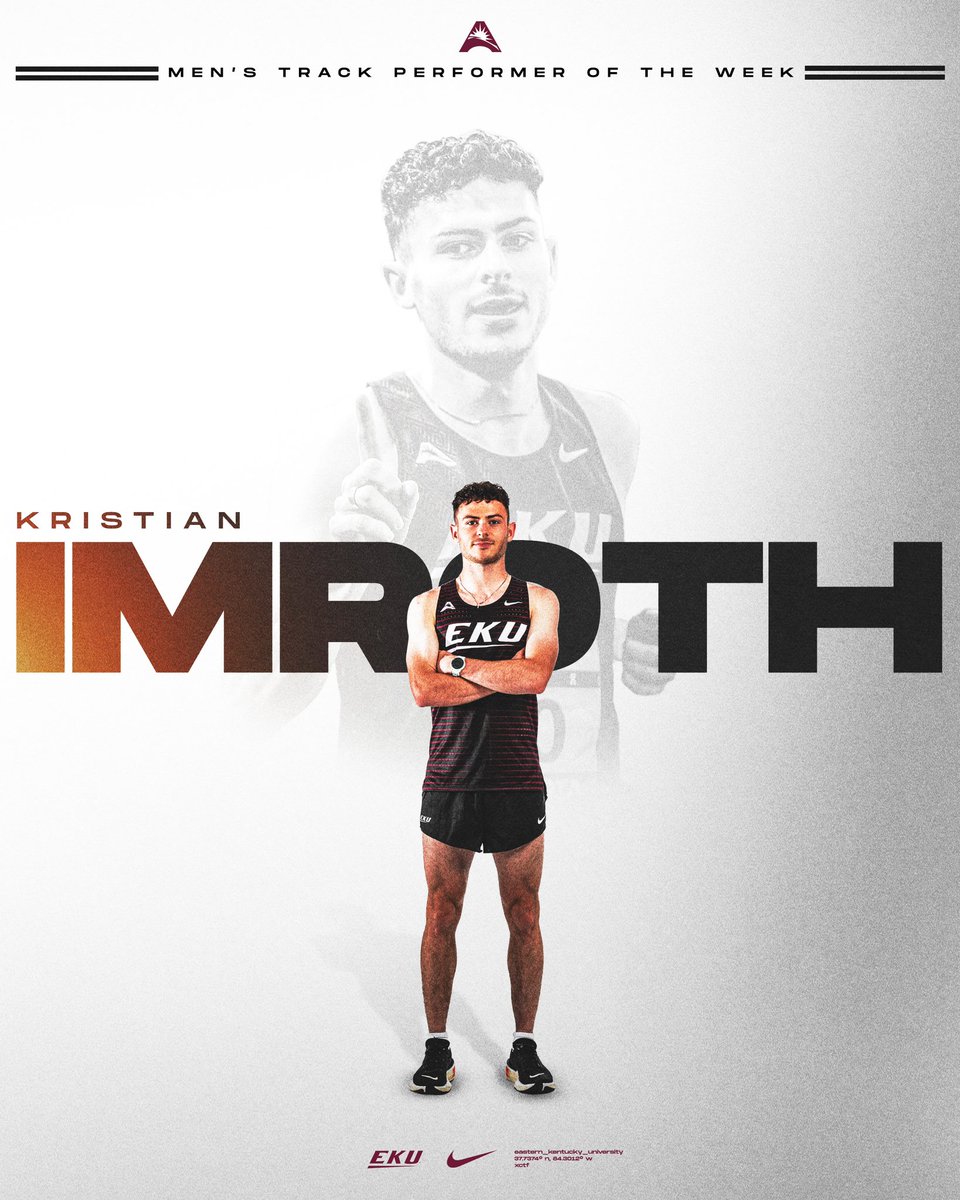 ✅ Won the steeplechase at the Penn Relays ✅ Ranks No. 11 in the nation for the event Kristian Imroth earns the 𝐀𝐒𝐔𝐍 𝐌𝐞𝐧’𝐬 𝐓𝐫𝐚𝐜𝐤 𝐏𝐞𝐫𝐟𝐨𝐫𝐦𝐞𝐫 𝐨𝐟 𝐭𝐡𝐞 𝐖𝐞𝐞𝐤! 👉 t.ly/AVX6b #GoBigE | #SteepleU