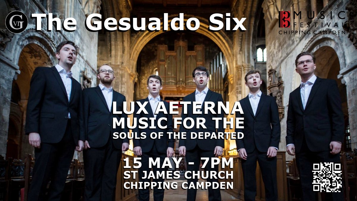 The astonishing @TheGesualdoSix appear at the Festival on the 15th May (7pm) with a deeply moving programme - Lux Aeterna - Music for the Souls of the Departed - a moment of contemplation and remembrance in the midst of 13 full days days of concerts Book : tinyurl.com/Gesualdo-6