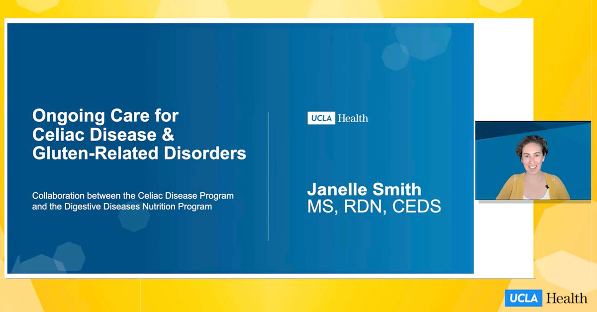 When diagnosed w/#celiac & other gluten-related disorders, diet & nutritional quality are just 1⃣ part of care. @JanelleSCeliac, #UCLAGI dietitian, discusses bone, blood, Immune, digestive & mental health after diagnosis. #CeliacDiseaseAwarenessMonth ▶️youtube.com/watch?v=_HFG3O…