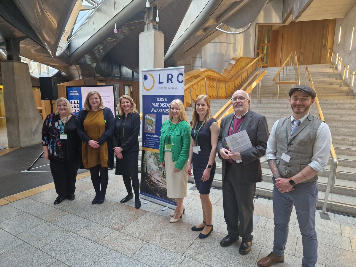 I am truly honoured to host a reception for the @LymeResourceCtr this evening at @ScotParl. This reception comes at the start of #LymeDiseaseAwarenessMonth which aims to raise awareness of the risk of tick borne viruses including Lyme Disease. #BeTickAware