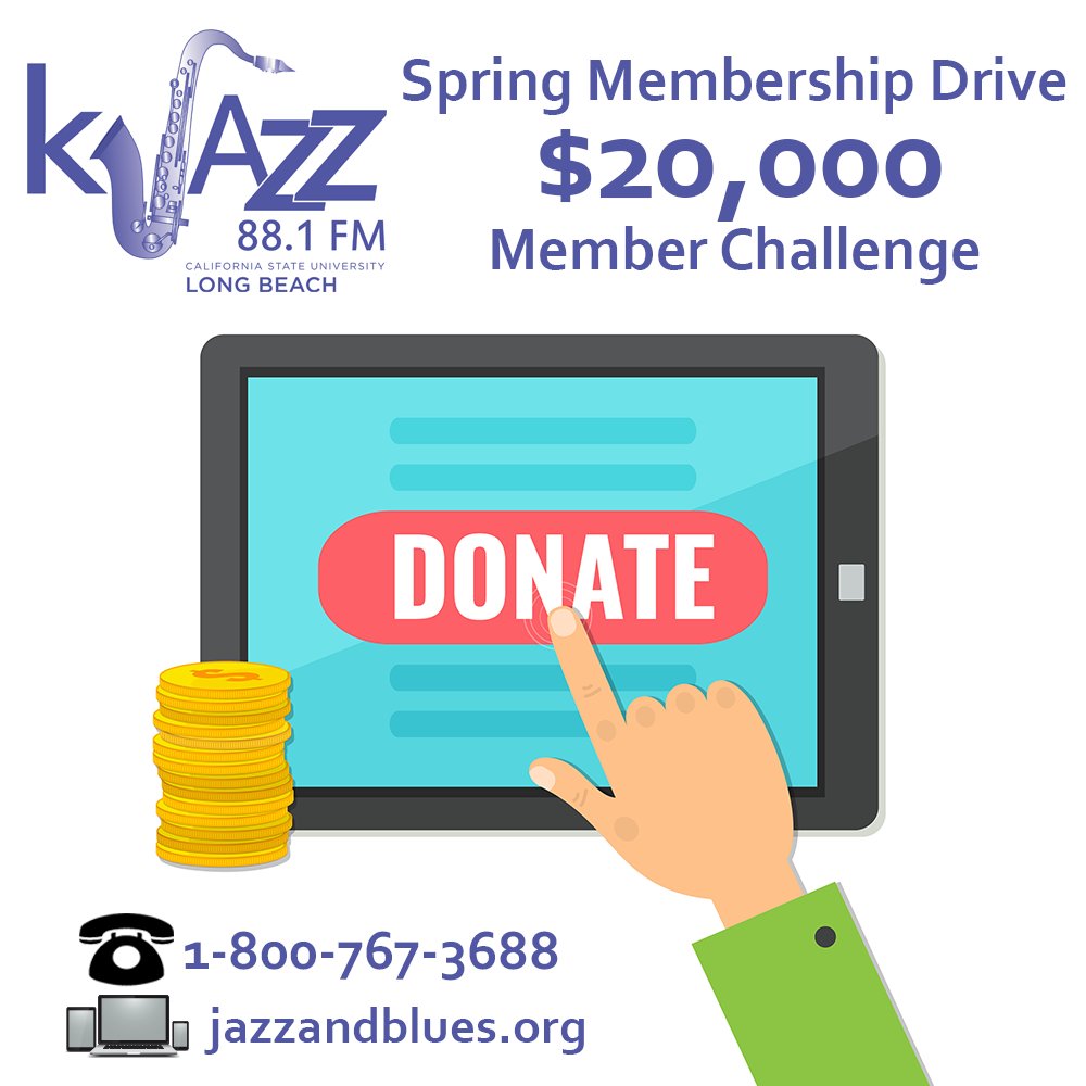 We need your help to reach this very important member challenge. Make your tax-deductible donation when you  call 800-767-3688 or visit jazzandblues.org.