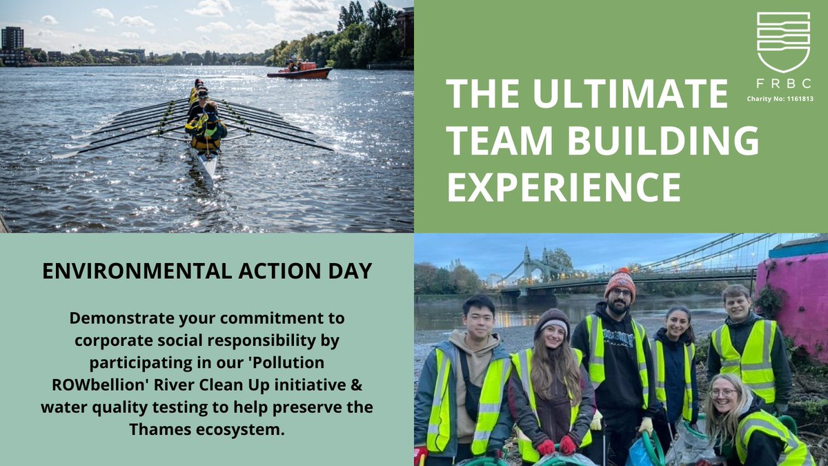 ✅ Show your commitment to #CorporateSocialResponsibility by joining our #PollutionROWbellion for an #Environmental Action Day. ⭐️ Your participation aids our #charity's youth development & prisoner rehabilitation efforts through the #BoatsNotBars programme. Book now 👍 #CSR