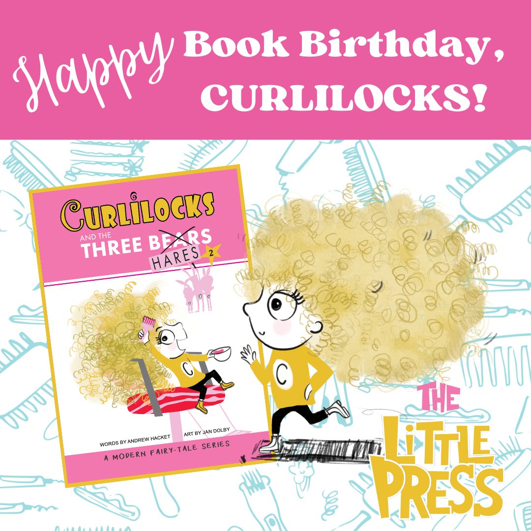 Happy Book Birthday, Curlilocks! 🎉 It’s publication day for CURLILOCKS & THE THREE HARES, an early reader written by @AndrewCHacket and illustrated by @jandolby. Find out more about CURLILOCKS here 👇🏽 littlepresspublishing.com/curlilocks